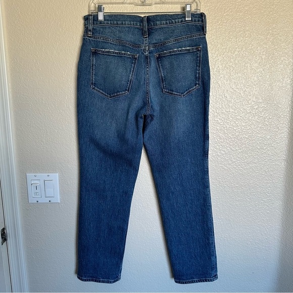 J. Crew Mid-Rise Denim Slim Distressed Boyfriend Blue Jeans J Crew Size 27 - Picture 5 of 13